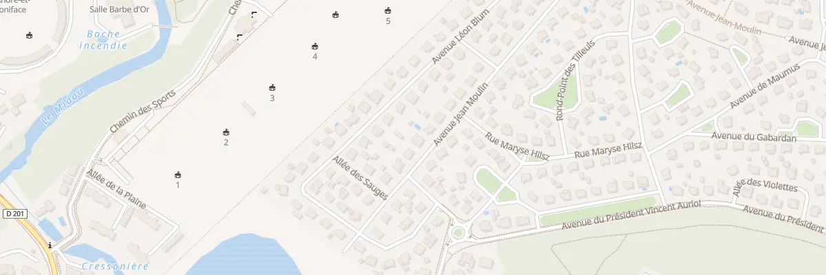 Plan du 11 Av Jean Moulin à Mont-de-Marsan
