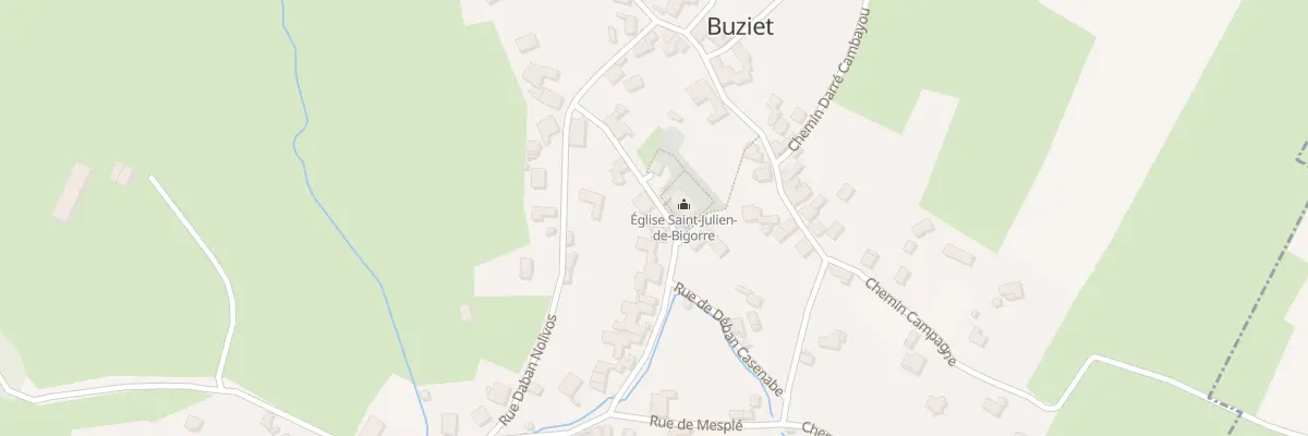 Plan du 10 Rue de l’Eglise à Buziet