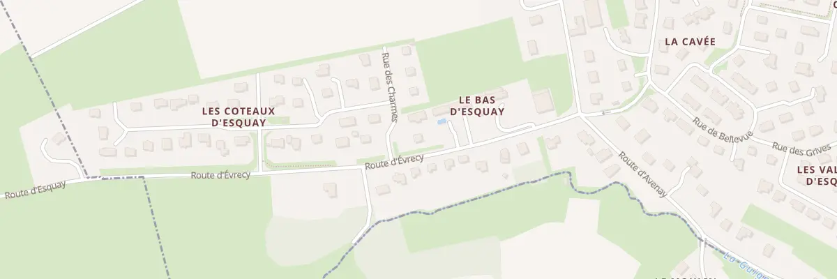 Plan du 2 Rue des Charmes à Esquay-Notre-Dame
