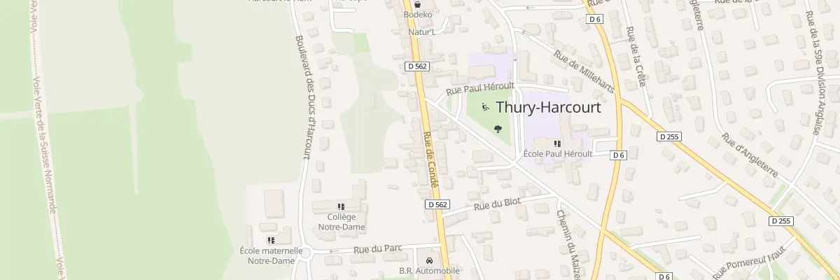 Plan du 36 Rue de Conde Thury Harcourt à Thury-Harcourt-le-Hom