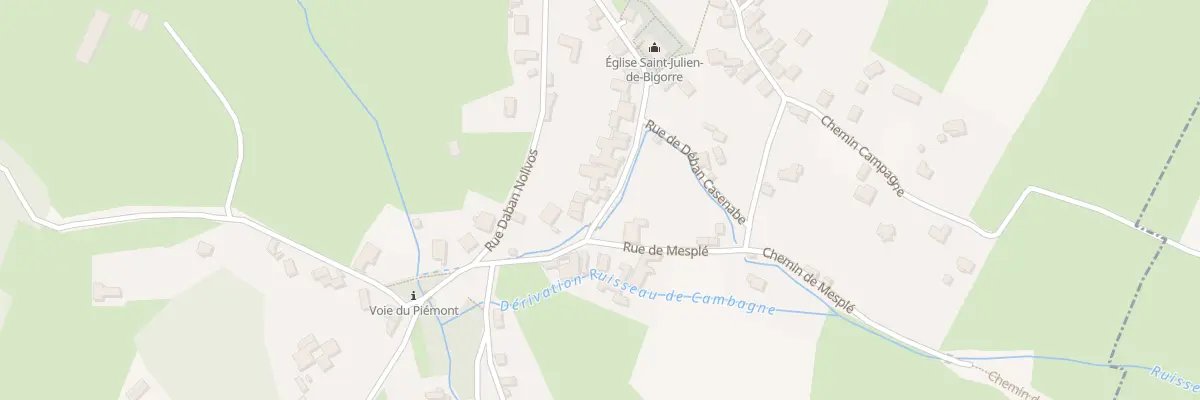 Plan du 20 Rue de l’Eglise à Buziet