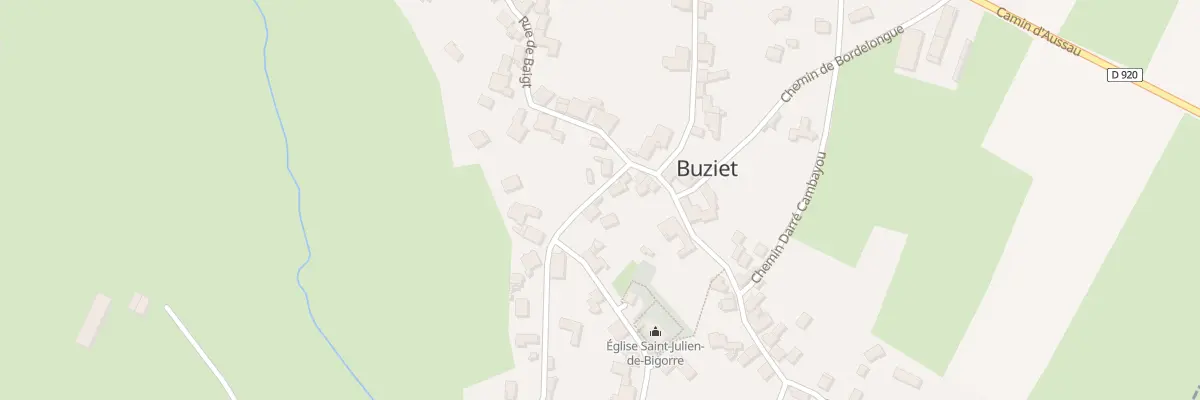 Plan du 1 Rue de l’Eglise à Buziet