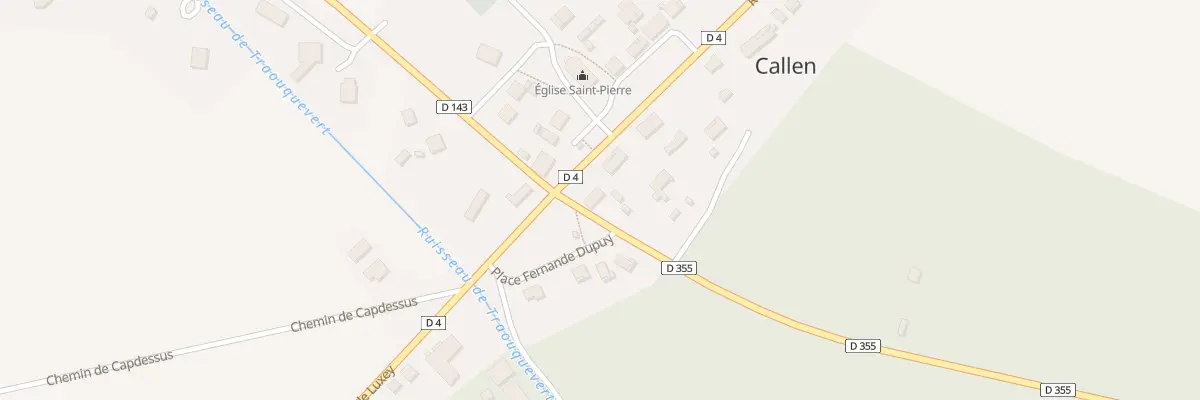 Plan du 37 Rte de Captieux à Callen