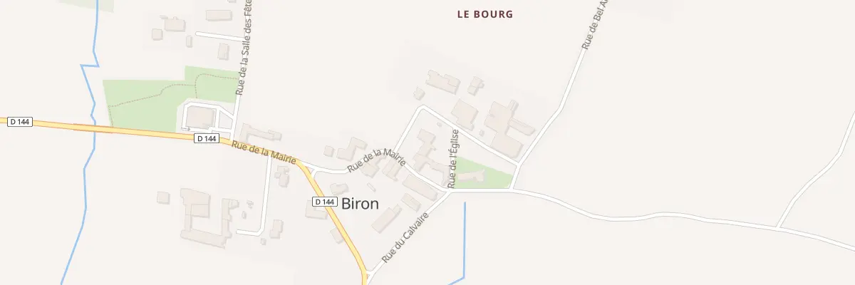 Plan du 3 Rue de l’Église à Biron