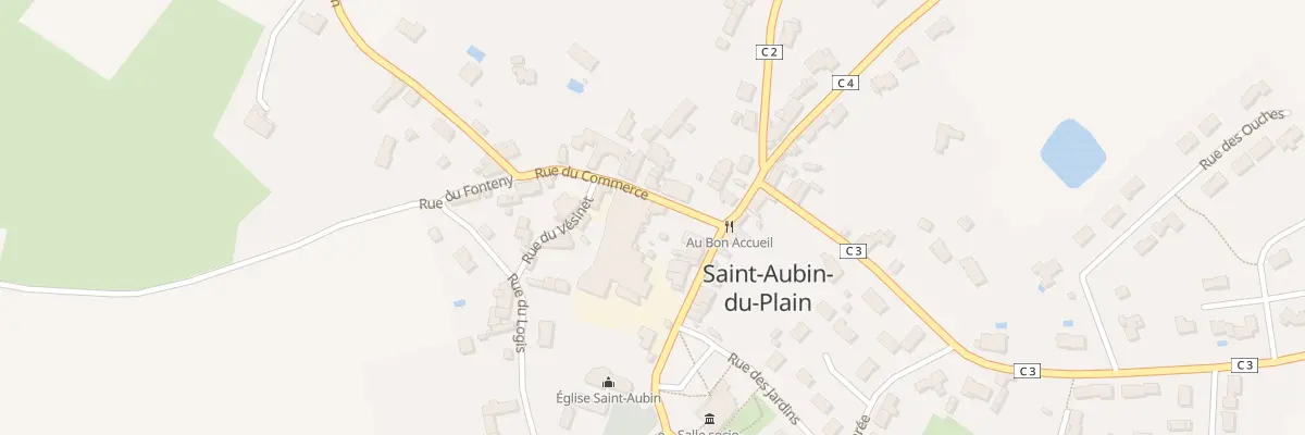 Plan du 1 Rue du Commerce à Saint-Aubin-du-Plain