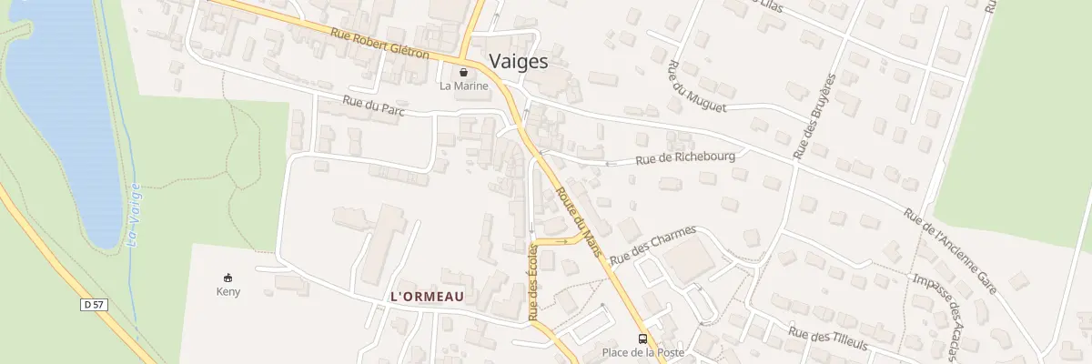 Plan du 4 Rte du Mans à Vaiges
