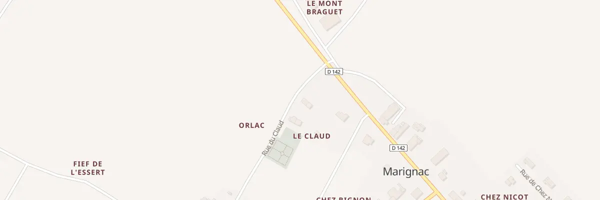 Plan du 14 Rue du Claud à Marignac