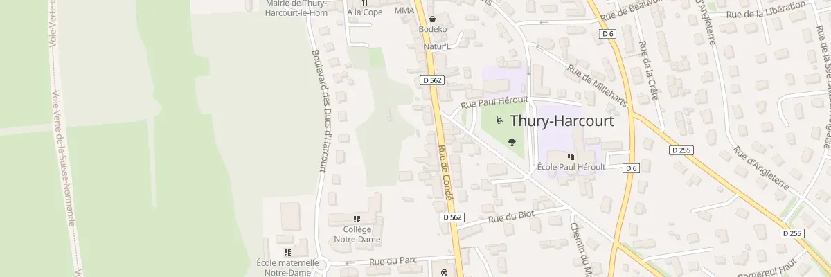 Plan du 34 Rue de Conde Thury Harcourt à Thury-Harcourt-le-Hom