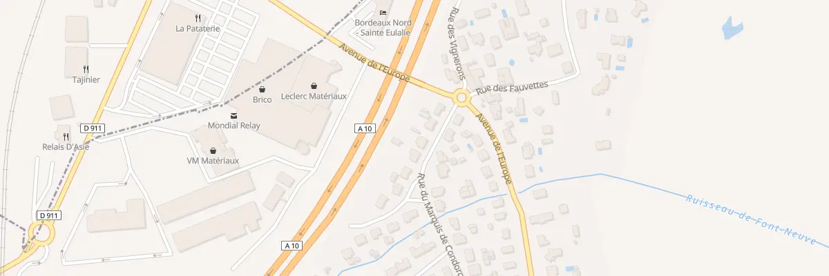 Plan du 28 Rue Marquis de Condorcet à Sainte-Eulalie