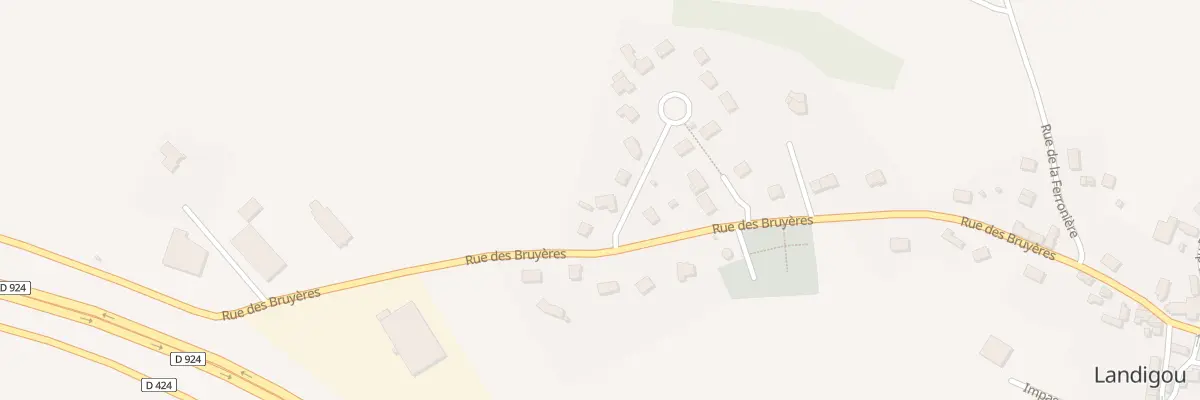 Plan du 6 Haut Bourg à Landigou