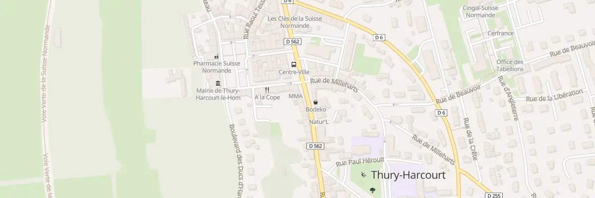 Plan du 6 Rue de Conde Thury Harcourt à Thury-Harcourt-le-Hom