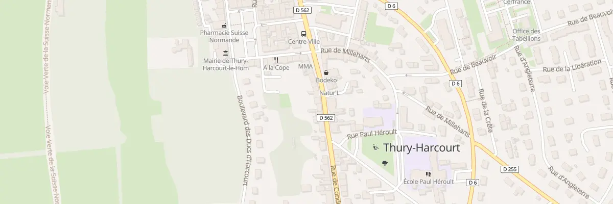 Plan du 18 Rue de Conde Thury Harcourt à Thury-Harcourt-le-Hom