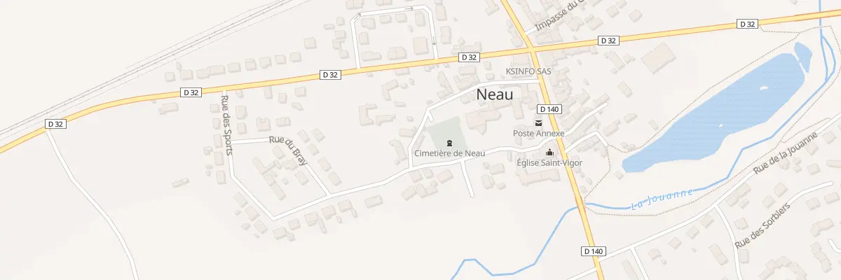 Plan du 7 Rue du Vionnay à Neau