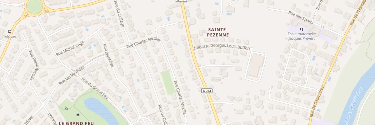 Plan du 163 Rte de Coulonges à Niort
