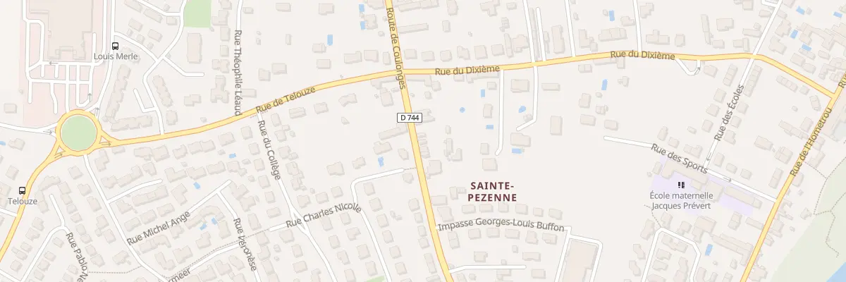 Plan du 198 Rte de Coulonges à Niort