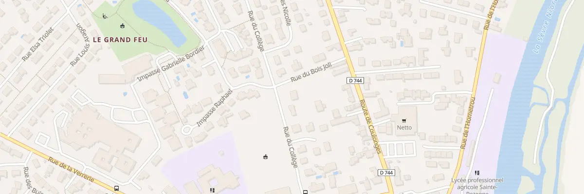 Plan du 39 Rue du Collège à Niort