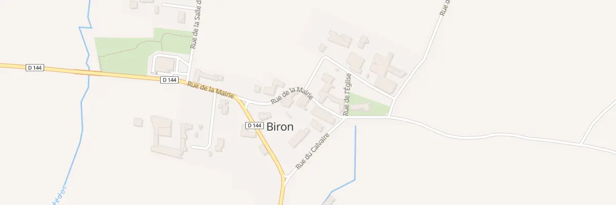 Plan du 8 Rue de la Mairie à Biron