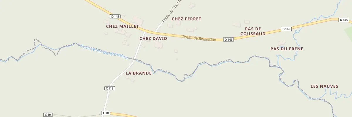Plan du 5136 Chez David à Chamouillac