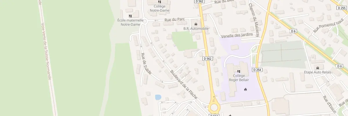 Plan du 11 Bd de la Flèche à Thury-Harcourt-le-Hom