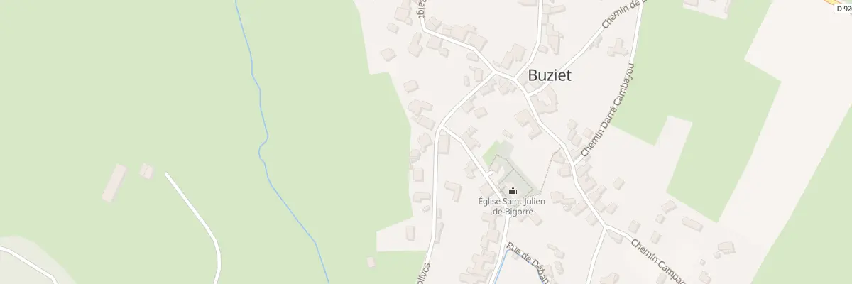 Plan du 2 Rue Daban Nolivos à Buziet