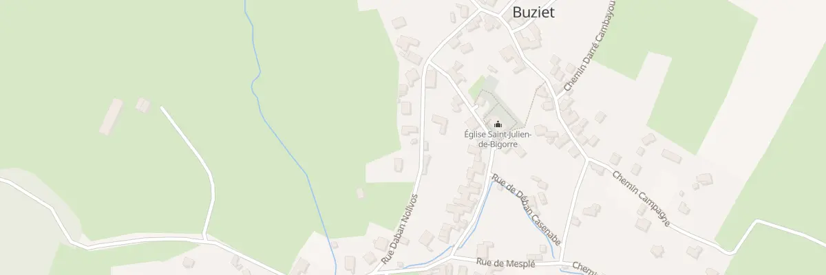 Plan du 6 Rue Daban Nolivos à Buziet