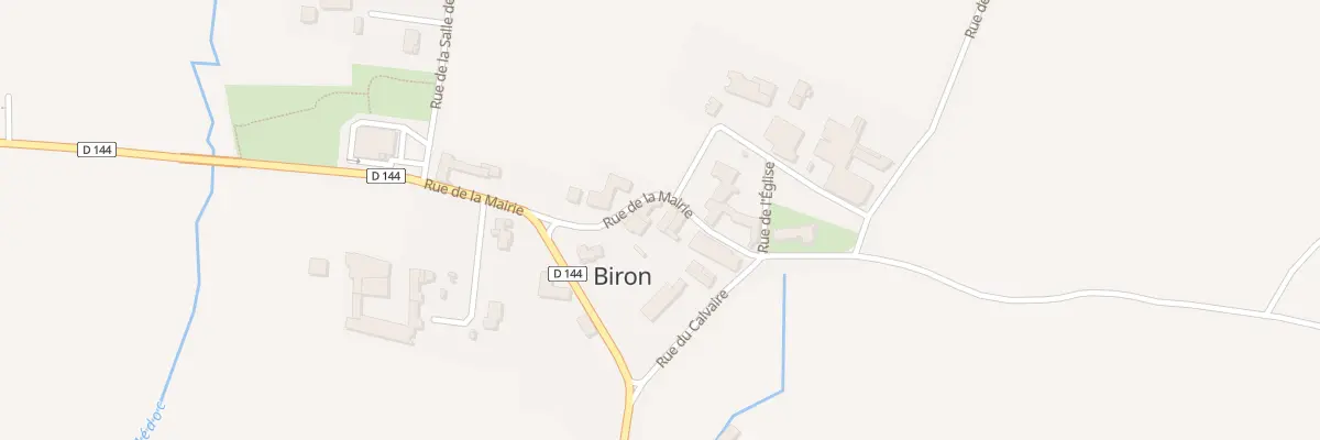 Plan du 6 Rue de la Mairie à Biron
