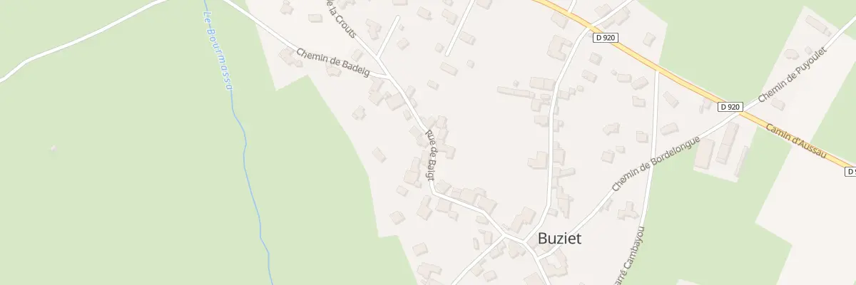 Plan du 13 Rue de Baigt à Buziet