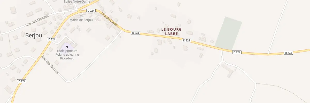 Plan du 2 Le Bourg Labbe à Berjou
