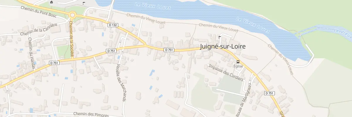 Plan du 40 Rue Grand Rue aux Garennes sur Loire