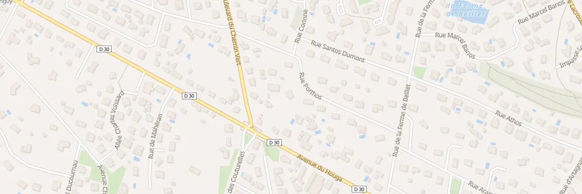 Plan du 8 Rue Porthos à Mont-de-Marsan