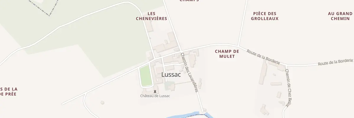 Plan du 7 Rte du Chateau à Lussac