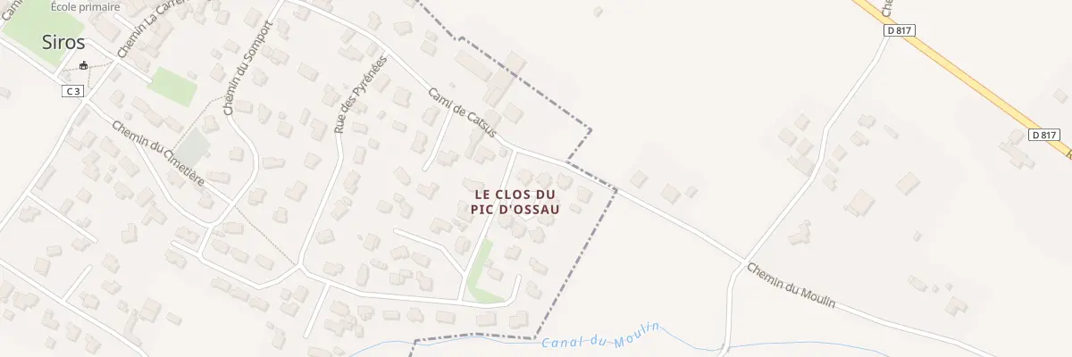 Plan du 26 Rue des Pyrénées à Siros