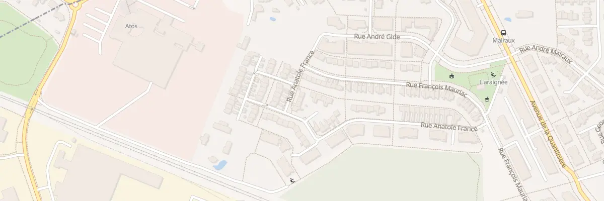 Plan du 74 Rue Anatole France à Trélazé