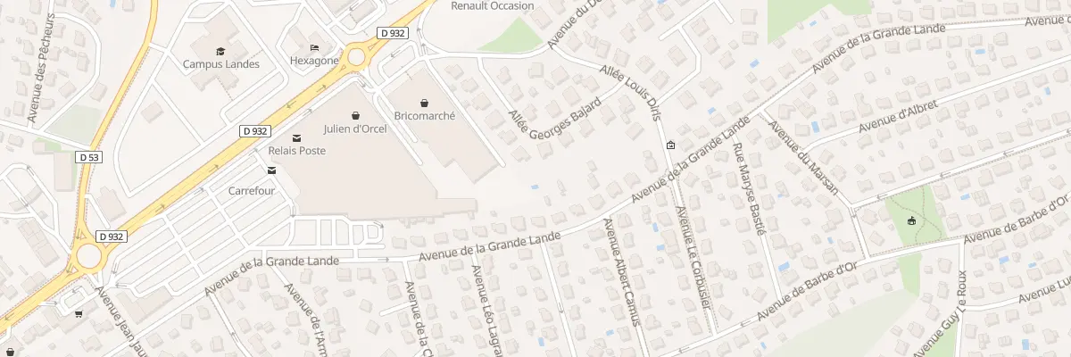 Plan du 46B Av de la Grande Lande à Mont-de-Marsan