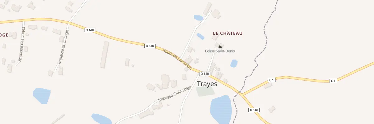 Plan du 5010 Le Bourg Est à Trayes