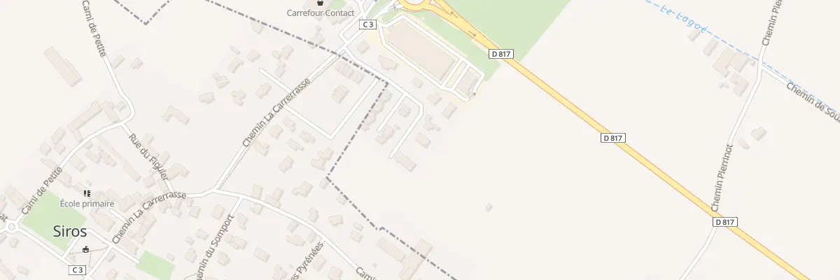 Plan du 13 Rue Cyprien Despourrins à Poey-de-Lescar