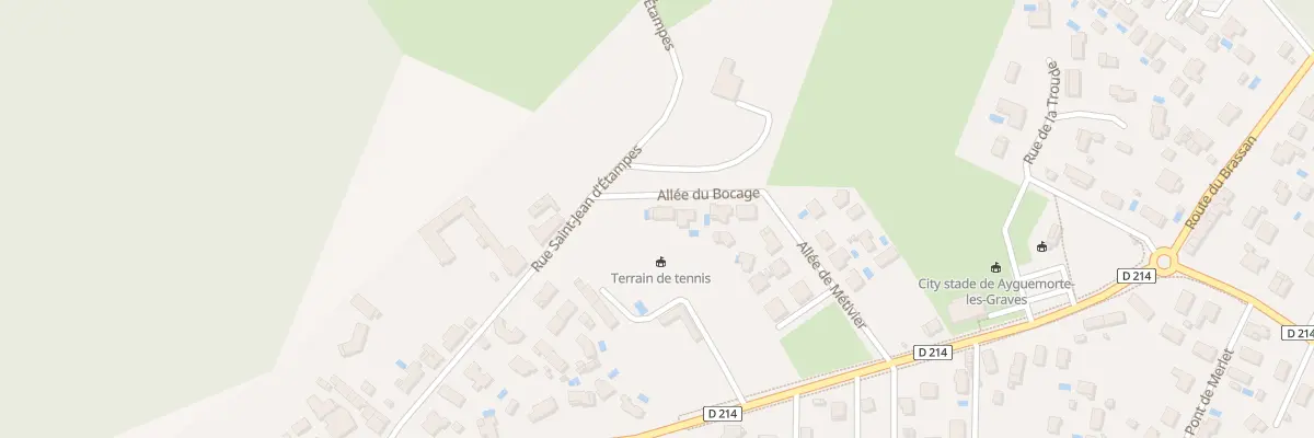 Plan du 2 All du Bocage à Ayguemorte-les-Graves