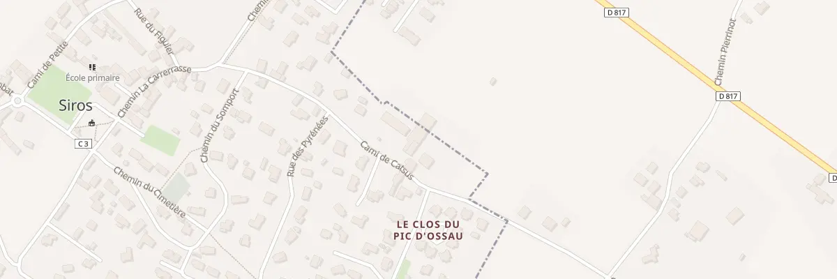 Plan du 4 Cami de Catsus à Siros