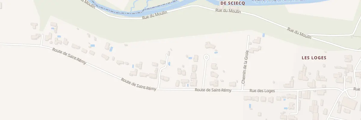 Plan du 18 Rte de St Remy à Sciecq