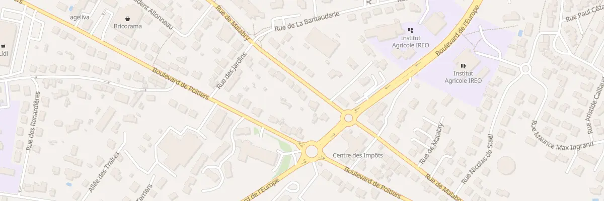 Plan du 84 Rue de Malabry à Bressuire