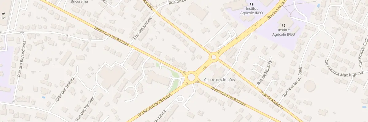 Plan du 110 Bd de Poitiers à Bressuire