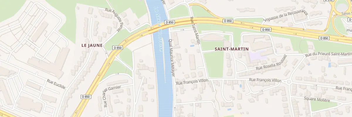 Plan du 110 Quai Maurice Métayer à Niort