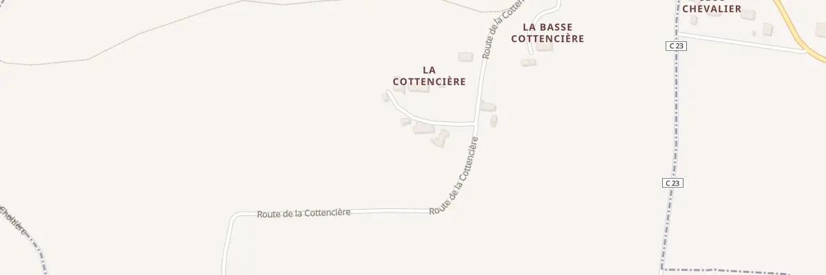 Plan du 311 Rte du Vge de la Cottenciere aux Garennes sur Loire