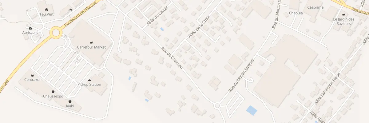 Plan du 95 Rue de Chachon à Bressuire