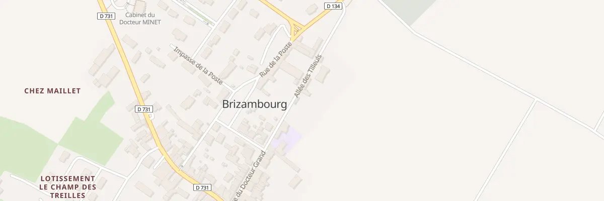 Plan du 16 All des Tilleuls à Brizambourg