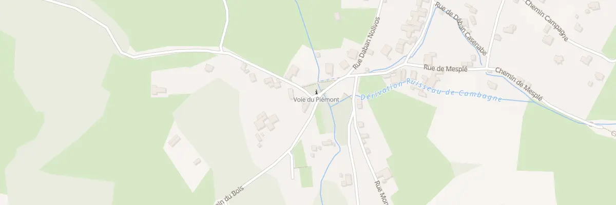 Plan du 2 Che du Bois à Buziet