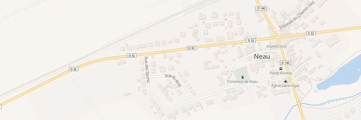 Plan du 9B Rue de Montsurs à Neau