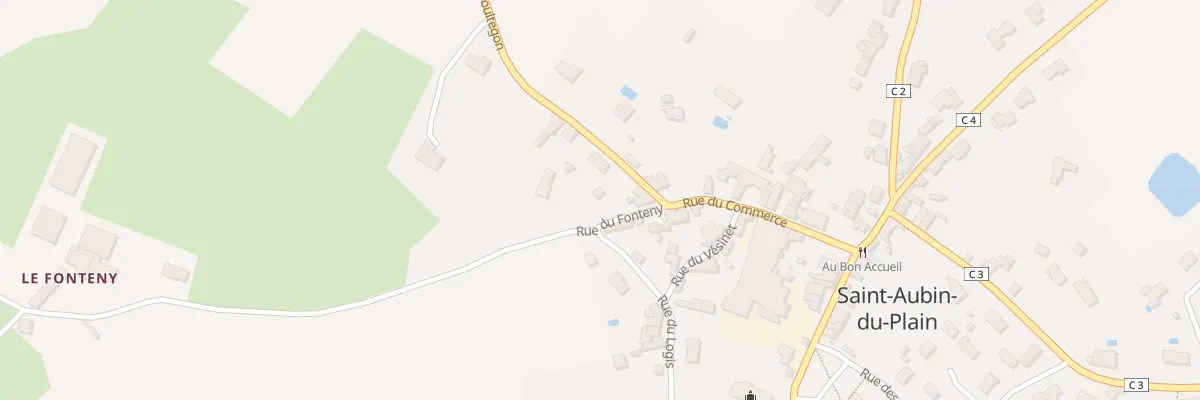 Plan du 2 Rue du Fonteny à Saint-Aubin-du-Plain