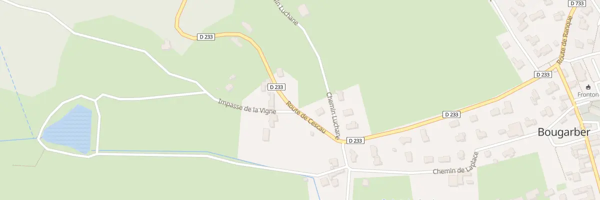 Plan du 6 Rte de Cescau à Bougarber
