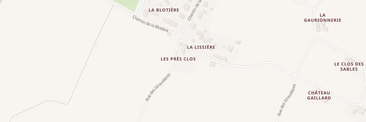 Plan du 23 Rue des Giraudières à Brissac Loire Aubance